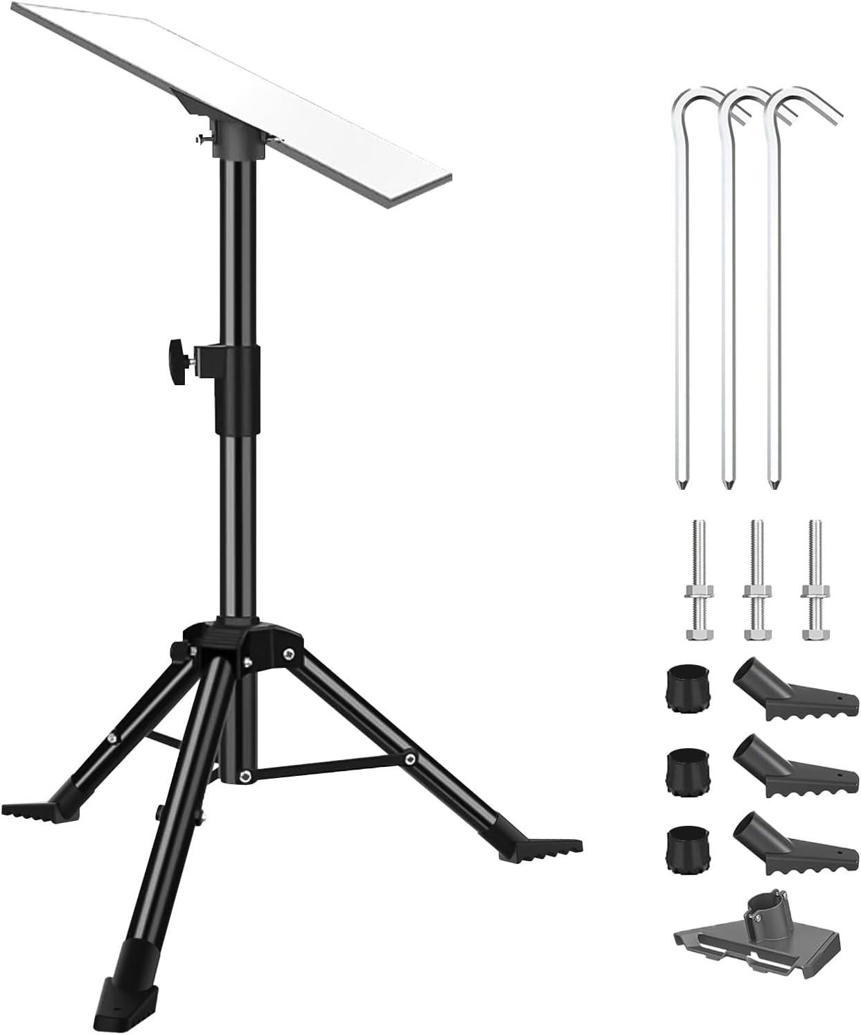 Starlink Gen 3 Tripod Stand, Portable Starlink Gen 3 Mounting Kit with Starlink Gen 3 Pipe Adapter and 60cm-95cm Telescopic Pole, Compatible with Starlink Standard V3 Dish