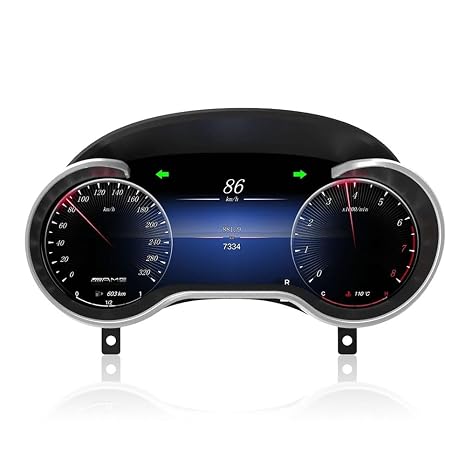 12.3" Linux Auto Aftermarket Digital Instrument Dash Panel Car Gauge Cluster Speedometer Dashboard LCD Display for Benz Ml/Gl 2012-2015/G 2013-2018/Gle 2015-2019/Gls 2016-2019