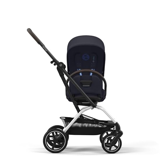 CYBEX Eezy S Twist +2 V2 Baby Stroller with 360 Rotating Seat for Infants 6 Months and Up - Compatible with CYBEX Car Seats, Dark Blue