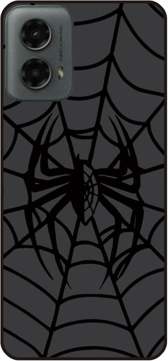 Cute Phone Case Compatible for Motorola Moto G Stylus 5G 2023, Black Spider Web Halloween Designed Soft TPU Anti-Fall Anti-Scratch Shockproof Bumper Protective Phone Cover