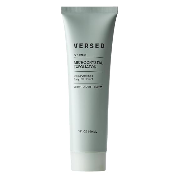 VERSED Day Maker Microcrystal Exfoliator | Creamy Buffing Cleanser, 3 Oz