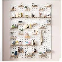 LXHELIVERY Pegboard Combination Kit, Pegboards and Accessories Modular Hanging for Wall Organizer, Crafts Organization, Ornaments Display, Peg Board(White,60x40 cm)