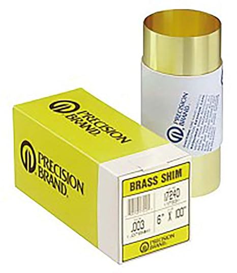 17S2 .002 Brass Shim Stock 6"X100"