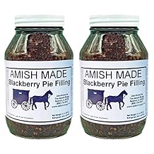 Amish Pie Filling - TWO 32 Oz Jars (Blackberry)