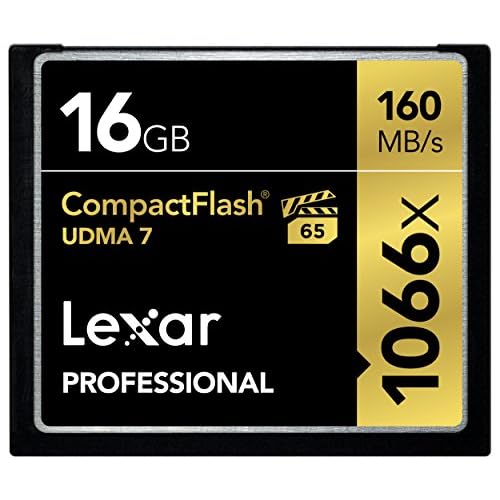 Lexar Professional 1066x 16GB VPG-65 CompactFlash Card Up to 160MBs Read wFree Image Rescue 5 Software LCF16GCRBNA1066