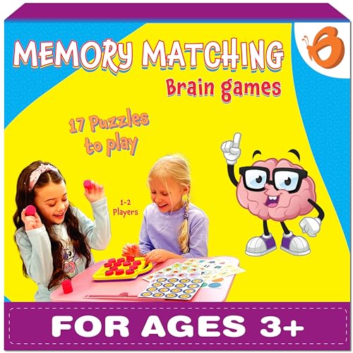 Butterfly EduFields Brain Teaser Puzzles | Memory Matching Games for Kids Ages 4-8 | Board Game, Memory Skills Training Set for Toddlers Ages 4 6 8 Year Old Boys Girls