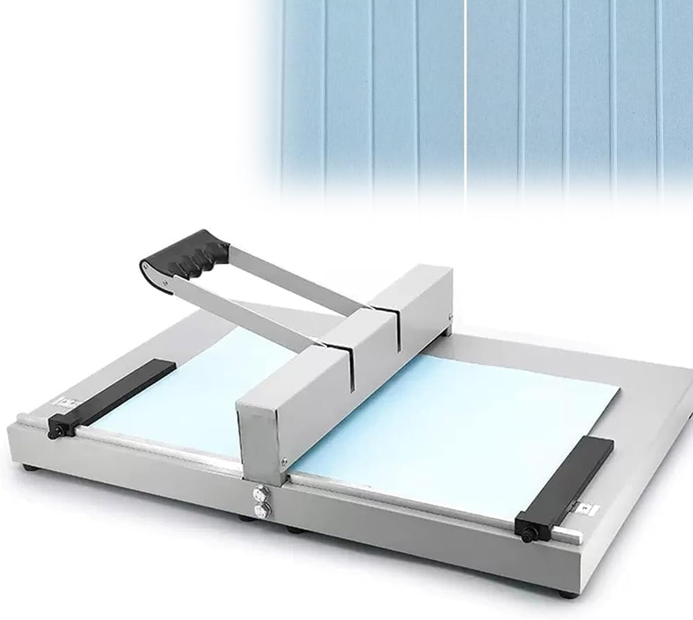 350mm Manual Creasing Machine, Heavy Duty Paper Scorer, with Dual Positioning Baffle, High Precision Ruler, Complete Indentation in 3 Seconds, for Greeting Cards, Brochures, Photo Paper