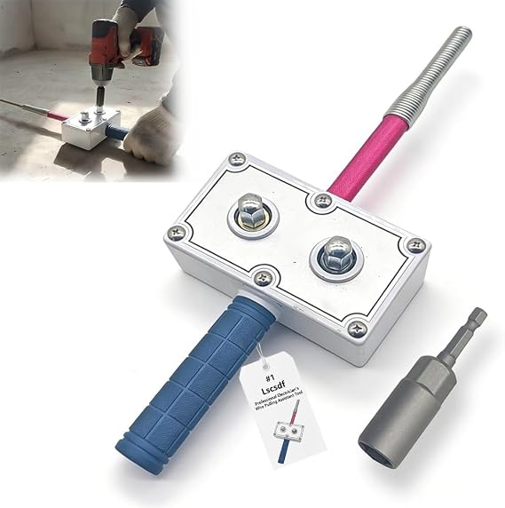 Professional Electrician's Wire Pulling Assistant Tool, 2026 New Handheld Drill Powered Wire Puller, Conduit Cable Puller, Wall Wiring Machine Cable Hidden Pipe Threading Device