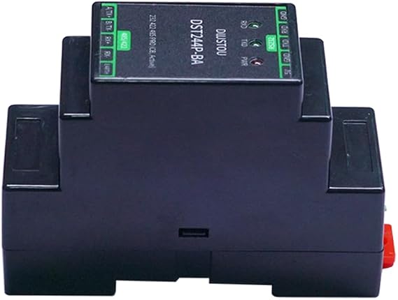 3-in-1 RS232 to RS485/RS422 Converter Module with Isolation Protection - Full-Duplex RS422 & Half-Duplex RS485 2Mbps Speed 5V Powered LED Indicators Rail-Mount for Industrial Communication