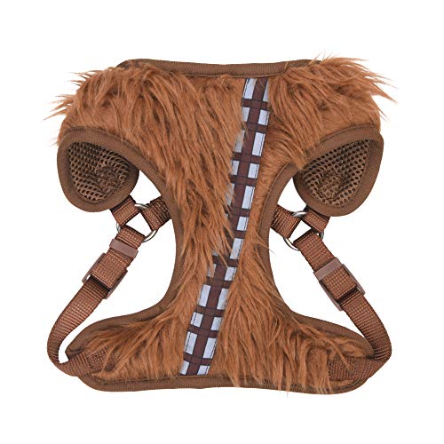 Chewbacca Cosplay Dog Harness - Star Wars Merch for Small Dogs, Brown, No Pull
