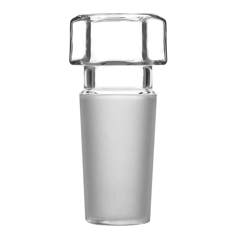 stonylab Hex Head Hollow Glass Stopper for Sealing Lab Glassware, 14/20 Outer Joint, Closed Bottom, Hexagonal Glass Stopper for Laboratory Use (14/20 Joint, 1 Pack)