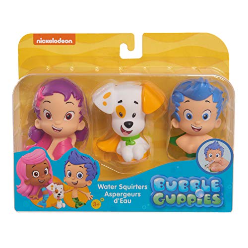 Bubble Guppies Bath Toy Set, Inludes Oona, Gil, and Bubble Puppy Water Toys, Kids Toys for Ages 3 Up by Just Play
