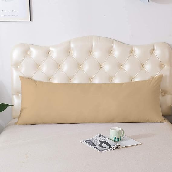 Cotton Delight Body Pillow Cover Pillowcase 20 x 54 Zipper Closure 100% Cotton Blend Premium 1pc Ginger Brown Body Pillowcases Pillow Covers, 20 x 54 inch