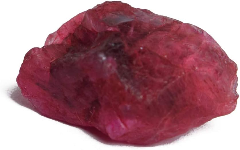 GEMHUB Natural Raw Ruby 23.00 Ct - Untreated Rough Uncut Red Ruby Loose Gemstone for Jewelry Making, Lapidary and Gem Collection - Single Stone