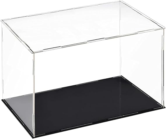 Acrylic Clear Display Case,Countertop Box Cube Organizer Stand Dustproof Protection Showcase Cube Collectibles Show Box For Action Figures/Toys/Collectibles(30*25*10Cm)
