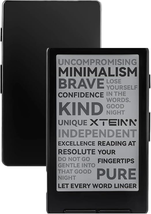 X4 E-Book Reader (Developer Edition), 4.3" Pocket E-Ink eReader, Physical Page-Turn Buttons, Ultra-Thin 0.23" & 2.72 oz, Magnetic-Ready Design, Distraction-Free Reading, 16GB, Black