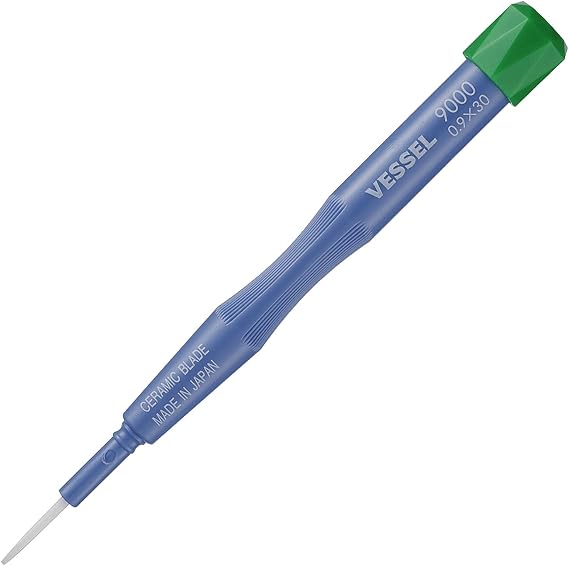 VESSEL Ceramic Adjustment Screwdriver -0.9 x 30 9000
