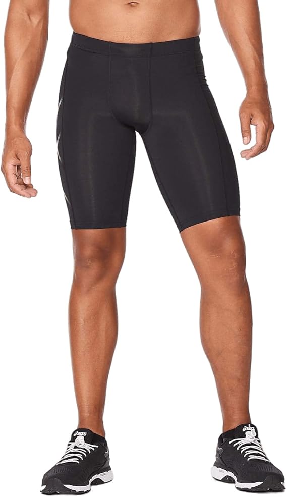 2XU Mens Core Compression Shorts, Running & Training Men's Athletic Shorts with PWX Stretch Fabric & Drawstring Waistband