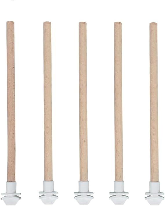 5'li Pürüzsüz Ahşap Kuş Tüneği 25 cm