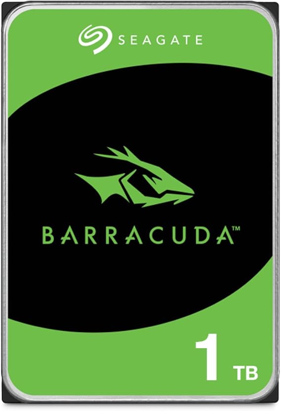Seagate Bare Drives BarraCuda 1TB Internal Hard Drive HDD 3.5 Inch SATA 6 Gb/s 7200 RPM 64MB Cache for Computer Desktop PC Frustration Free Packaging ST1000DMZ10/DM010