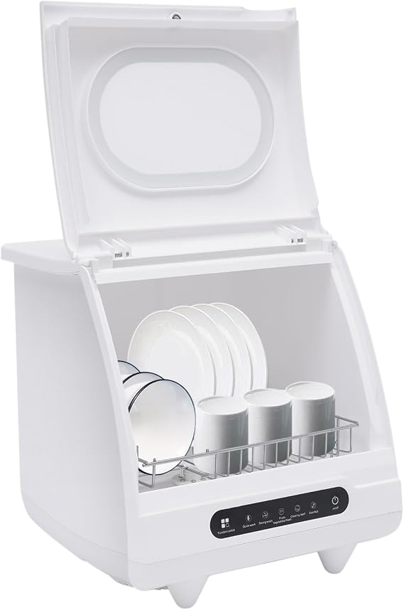 110V Countertop Dishwasher Portable Dishwasher 360 Degree Auto Spray 1200w Comfee Countertop Dishwasher 5 Washing Programs Air-Cooled Drying Portable Countertop Dishwasher Mini Washing Machine