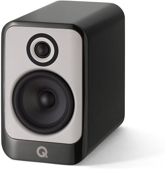 Q Acoustics Q Concept 30 Passive Bookshelf Speakers Pair Gloss Black - 5" Mid/Bass Driver, Tweeter Driver 0.9" - Passive Speakers for Home Theater Audio Surround Sound System