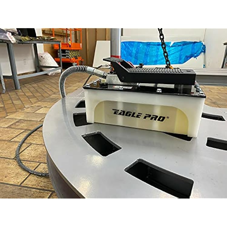 Eagle-Pro Air Hydraulic Foot Pump 10,000 PSI Foot Pedal Frame Machine Press