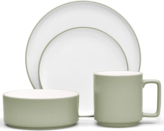 Noritake ColorTex Stone Ivory 4-Piece Place Setting, Service for 1