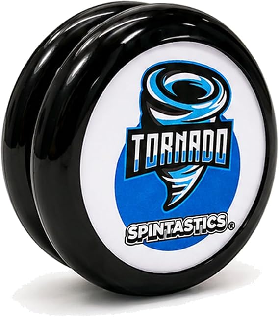 Spintastics Tornado - Looping Yo-Yo, Classic Shape, Ball-Bearing Axle, Designed by World Yo-Yo Champion, (Black)