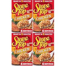Stove Top Stuffing Mix Box, for Dinner Sides and Thanksgiving Dinner, Chicken, 6 oz (Pack of 4)