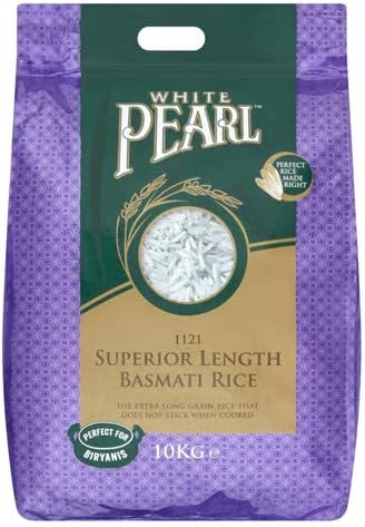 White Pearl 1121 Superior Length Basmati Rice - 10kg
