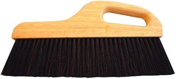 Bon 22-389 Hand Finish Concrete Brush 12" Horsehair Poly Blend Bristles 3" Trim Angled Handle Broom Finish Tool