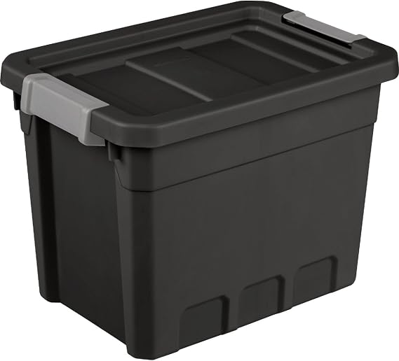 Sterilite Tote Stacker Black 7.5GA 14839006