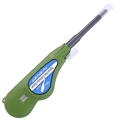 Fiber Optic Cleaner for MPOMTP Connectors, Over 500 Cleans, Fiber Endface & Optical Connector Cleans Green