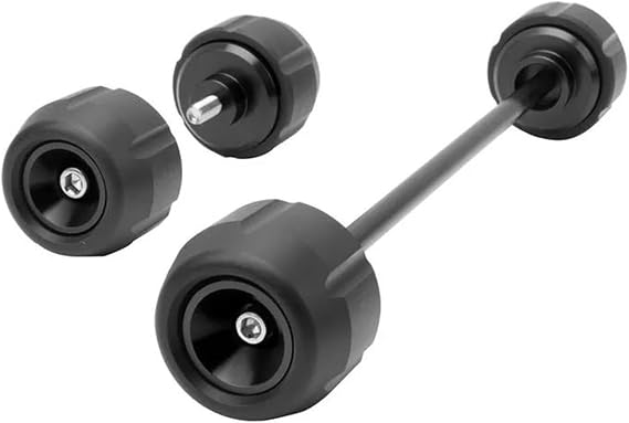 Motorcycle Frame Sliders Motorcycle Accessories Front & Rear Axle Fork Crash Sliders Wheel Protector for Duke 390 2024 Frame Collision Guard(Black)