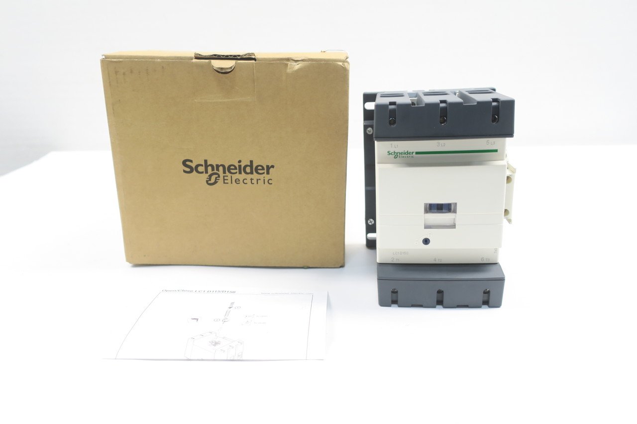 Schneider Lc1d150g7 250a Amp 100hp Ac Contactor 120v-ac D590795