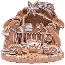 Hodao Christmas Nativity Sets Indoor Xmas Gingerbread Decoration Christmas Decor Holy Family Gingerbread Nativity Scene Gifts - Xmas Party Home Decor