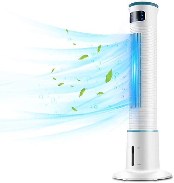 COMFYHOME 2-in-1 43'' Evaporative Air Cooler & Tower Fan w/Cooling & Humidification Function, 4L Water Tank, 3 Wind Speeds, 4 Modes, 70 Oscillation, 15H Timer, Digital LED Display, Remote Control