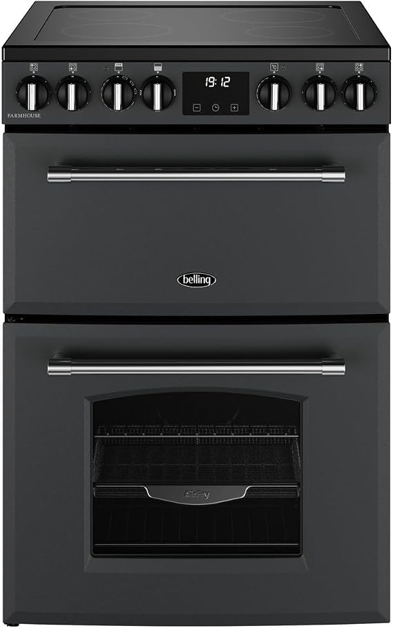 Belling Farmhouse 60cm Electric Ceramic Cooker - Anthracite [Energy Class A]