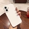 iPhone 16 Plus ile Uyumlu İçi Kadife Lansman Silikon Kılıf – Kamera Korumalı, Darbe Emici, Premium Yumuşak Kapak Beyaz