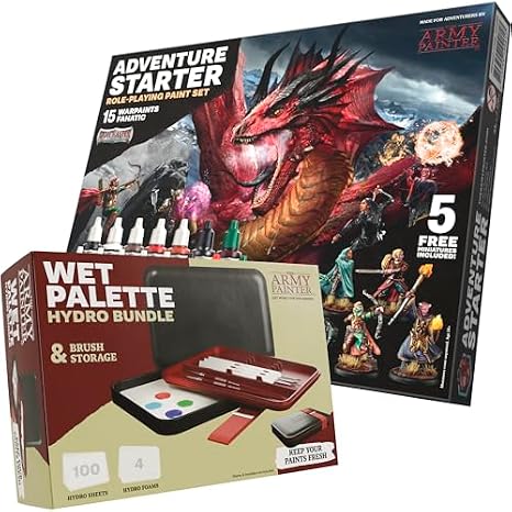 Gamemaster Adventure Starter Paint Set + Wet Palette