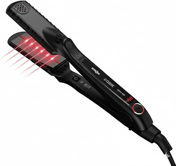 Croc New Classic Infrared Black Titanium Flat Iron 1.5"