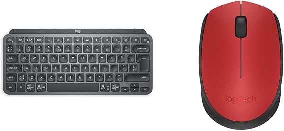 Logitech MX Keys Mini Minimalist Wireless Illuminated Keyboard, Compact, Bluetooth & M171 Wireless Mouse for PC, Mac, Laptop, 2.4 GHz with USB Mini Receiver