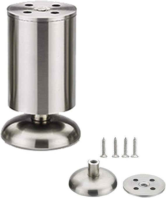 Accessory Support Foot, Coffee Table Foot,Furniture Cabinet Stainless Steel Legs, Adjustable Cabinet Sofa Bed Leg Feet Multiple Sizes