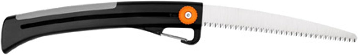 Fiskars 10 Inch POWER TOOTH Sliding Carabiner Saw with Carabiner Clip 9258