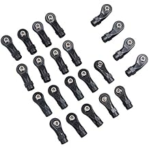 22Pcs Aluminum Metal & Plastic Rod Ends Set for 1/10 RC Crawler TRX4
