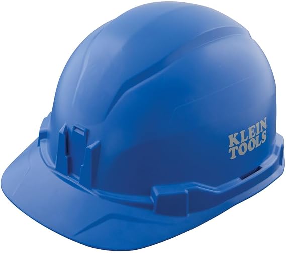 Klein Tools Hard Hat, Non-Vented Cap Style, Padded, Self-Wicking Odor-Resistant Sweatband, Tested up to 20kV