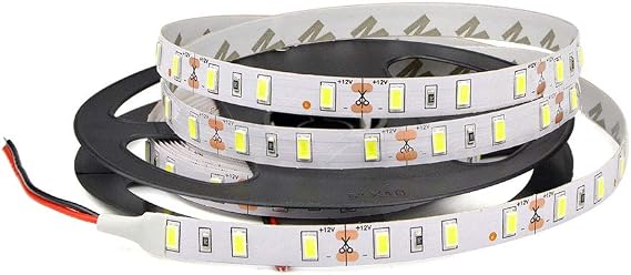 LED Strip Lights, 5M DC 12V SMD 5630 LED Strip, Blue Color LED Light Strips, LED Tape Lights for Under Cabinet, Kitchen, Lighting Project, Non Waterproof