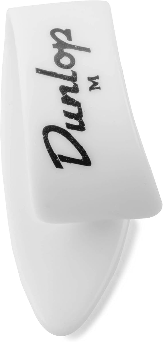 Dunlop White Medium Thumbpicks - 12 Pack