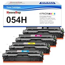 054H Toner Cartridge Set Replacement for Canon 054 054H CRG-054 for Color imageCLASS MF644Cdw MF642Cdw LBP622Cdw MF641Cw Printer 4 Pack High Yield Ink (Black Cyan Yellow Magenta)